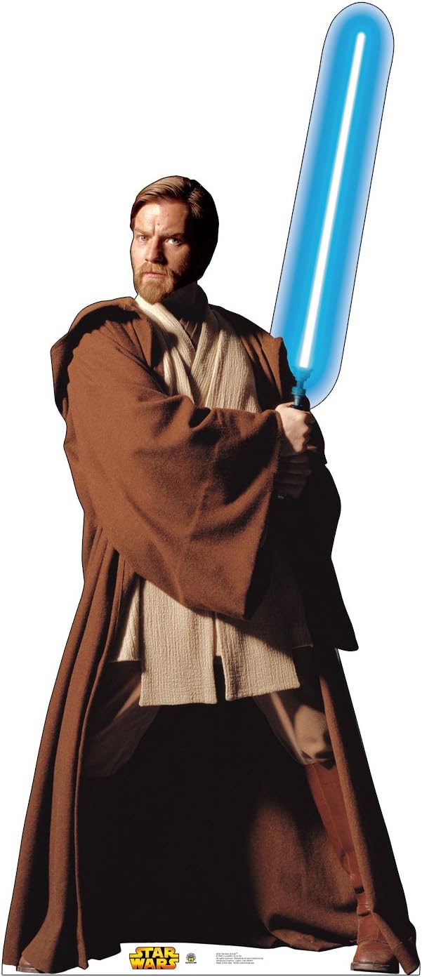 Cardboard People OBI-Wan Kenobi Life Size Cardboard Cutout Standup - Star Wars Prequel Trilogy