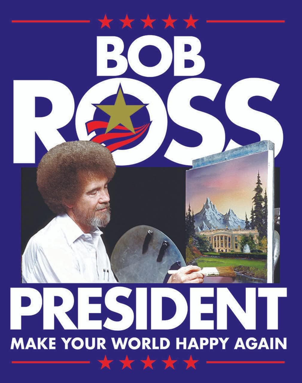 Desperate Enterprises Bob Ross Tin Signs