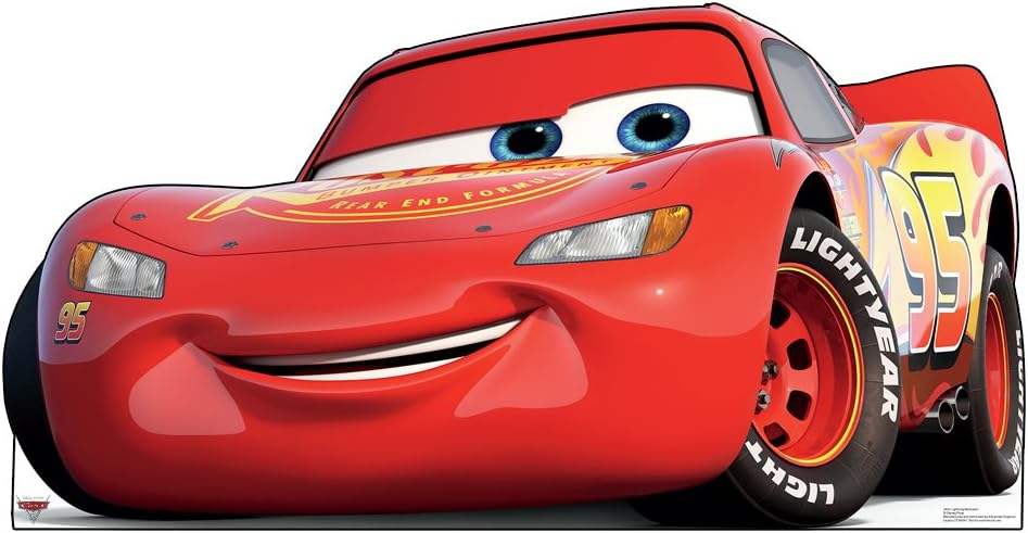 Lightning McQueen Life Size Cardboard Cutout Standup - Disney Pixar's Cars 3 (2017 Film) - Lightning Mcqueen
