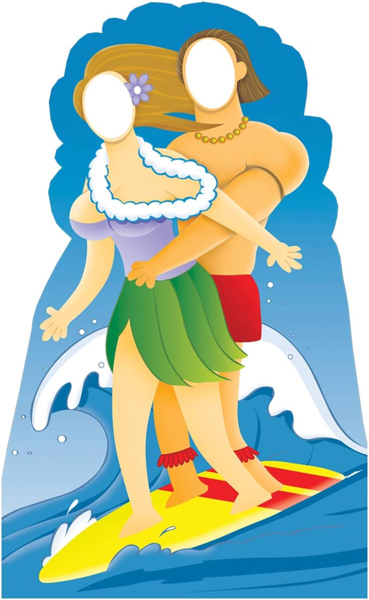 Advanced Graphics Surfer Couple Stand-In Life Size Cardboard Cutout Standup