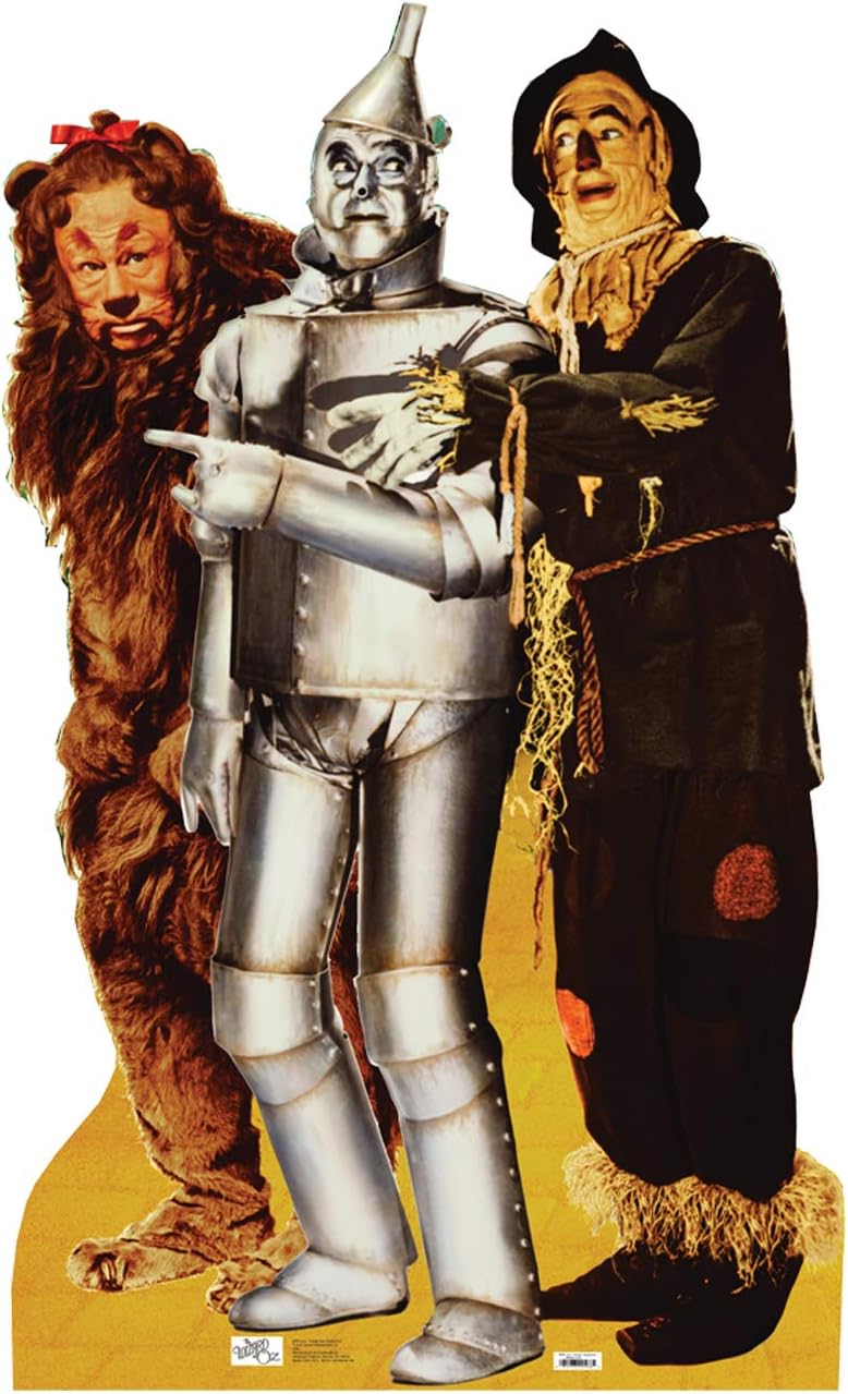 Cardboard People Lion, Tinman & Scarecrow Life Size Cardboard Cutout Standup - The Wizard of Oz 75th Anniversary (1939 Film)