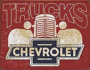 Desperate Enterprises Chevrolet Truck Tin SignsÉ