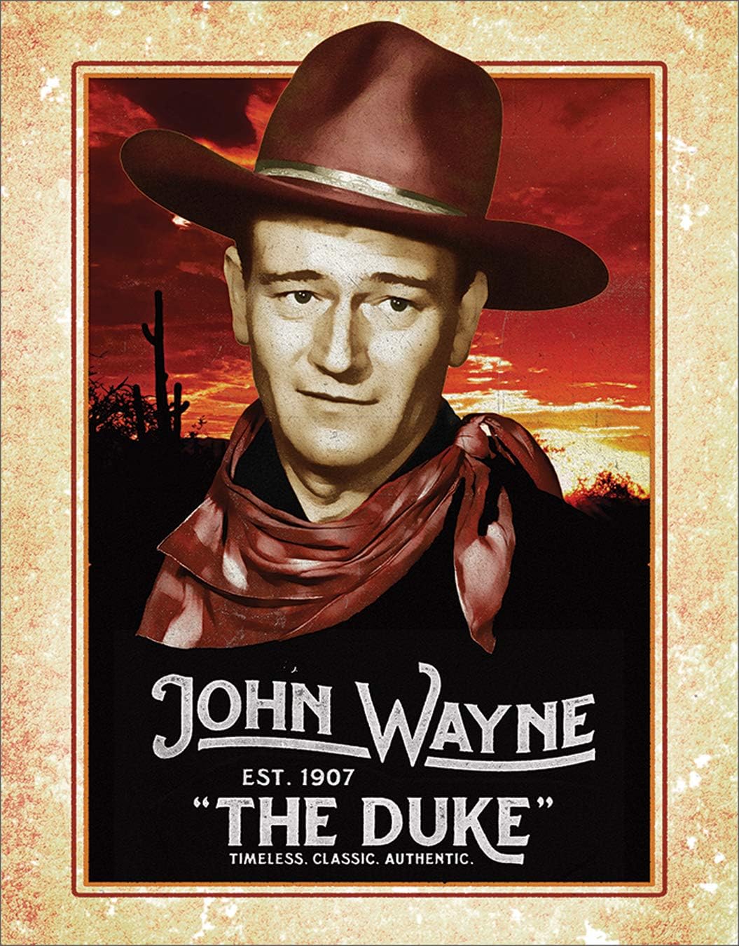 Desperate Enterprises John Wayne Tin Signs