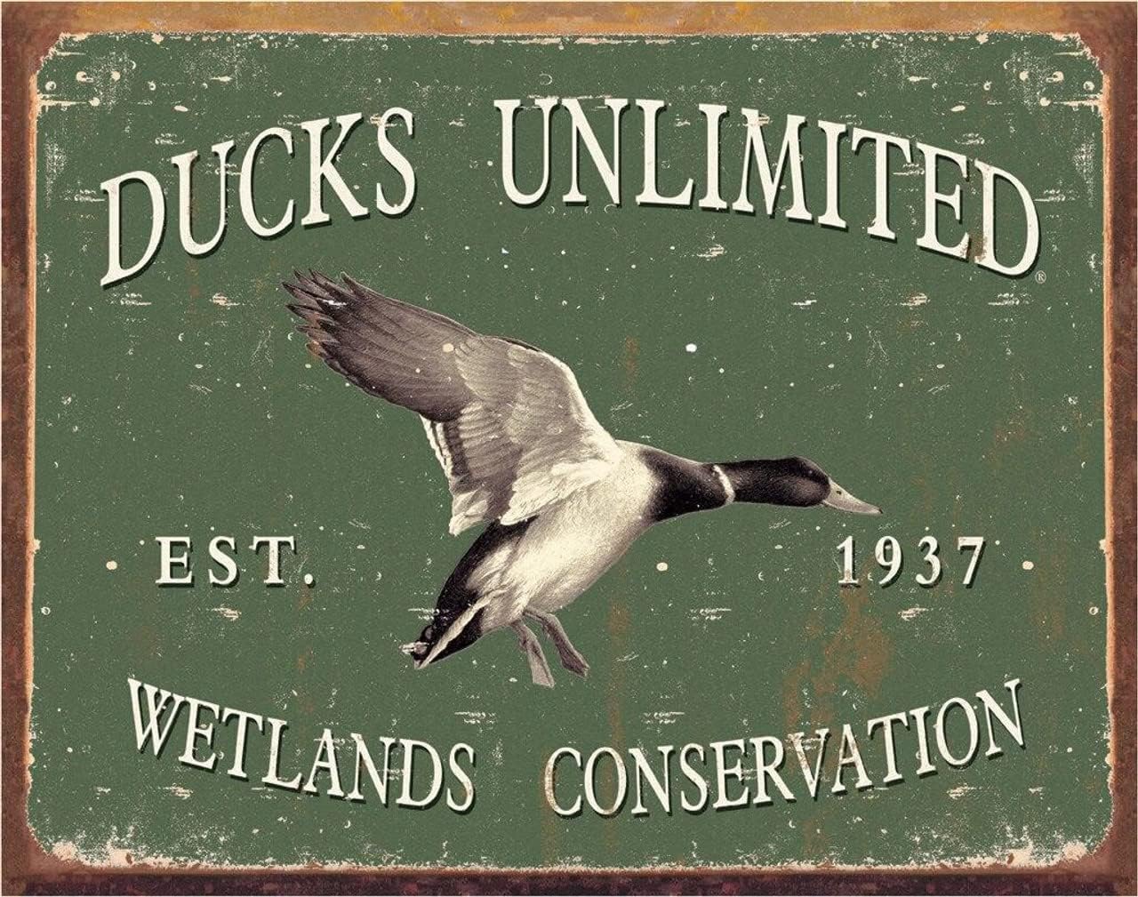 Desperate Enterprises Ducks Unlimited Tin Signs