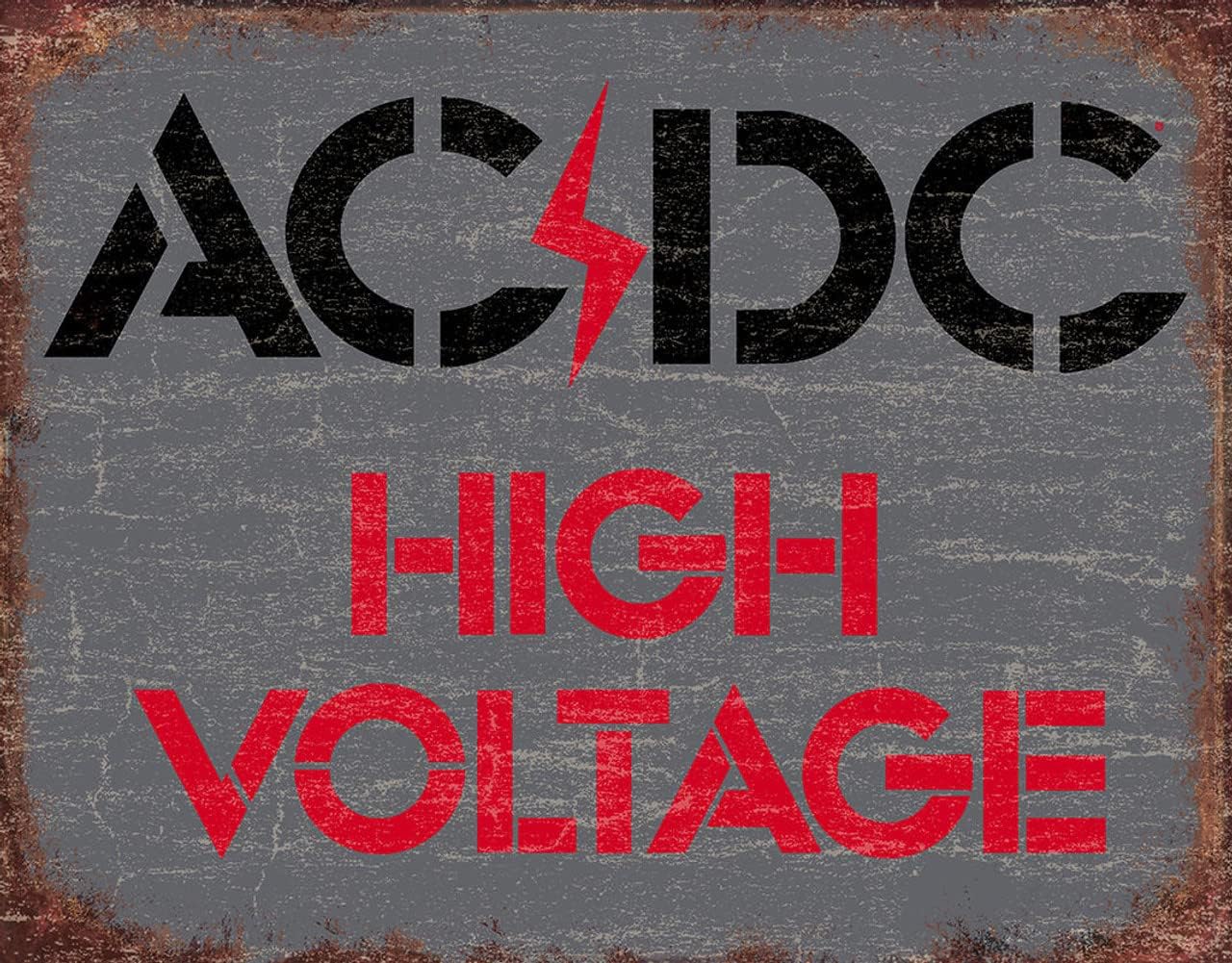 Desperate Enterprises AC/DC Rock Tin Sign