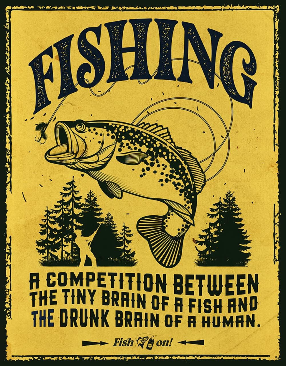 Desperate Enterprises Fishing Tin Signs