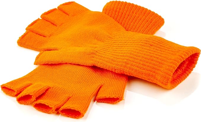 Funny Guy Mugs Warm Stretchy Knit Fingerless Gloves