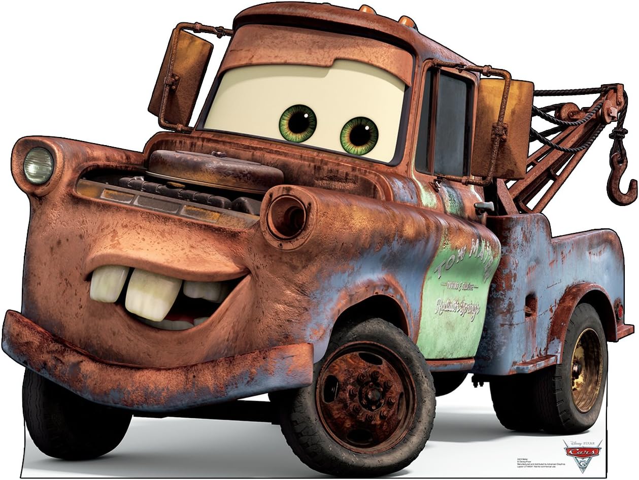 Mater Life Size Cardboard Cutout Standup - Disney Pixar's Cars 3 (2017 Film) - Mater