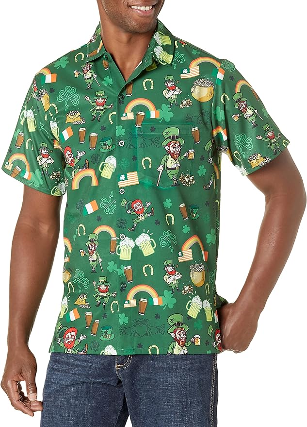 Funny Guy Mugs Mens Hawaiian Short Sleeve Shirt