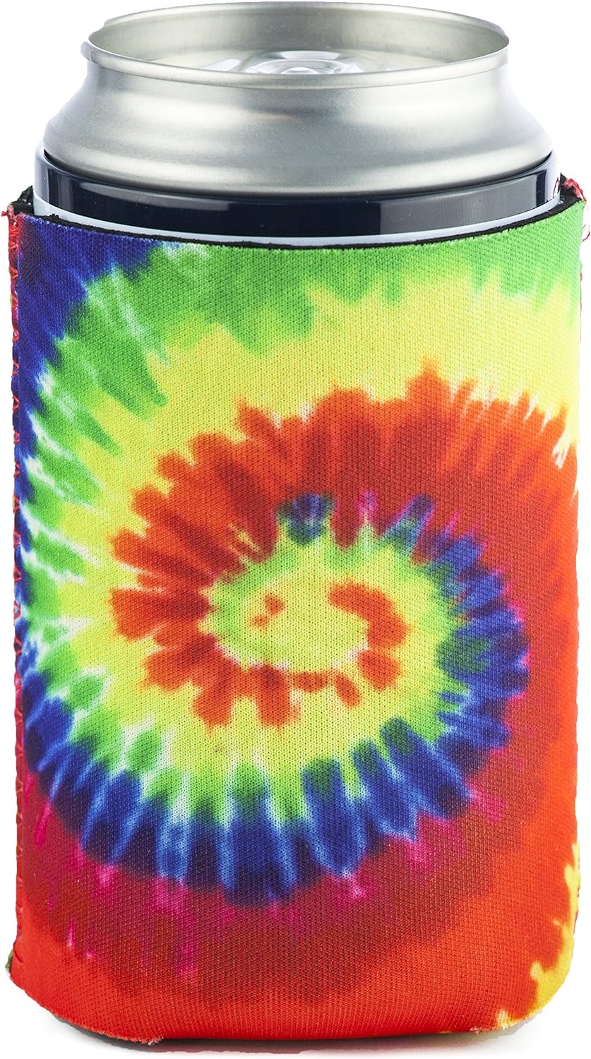 Tie Dye Collapsible Neoprene Can Coolie - Drink Cooler