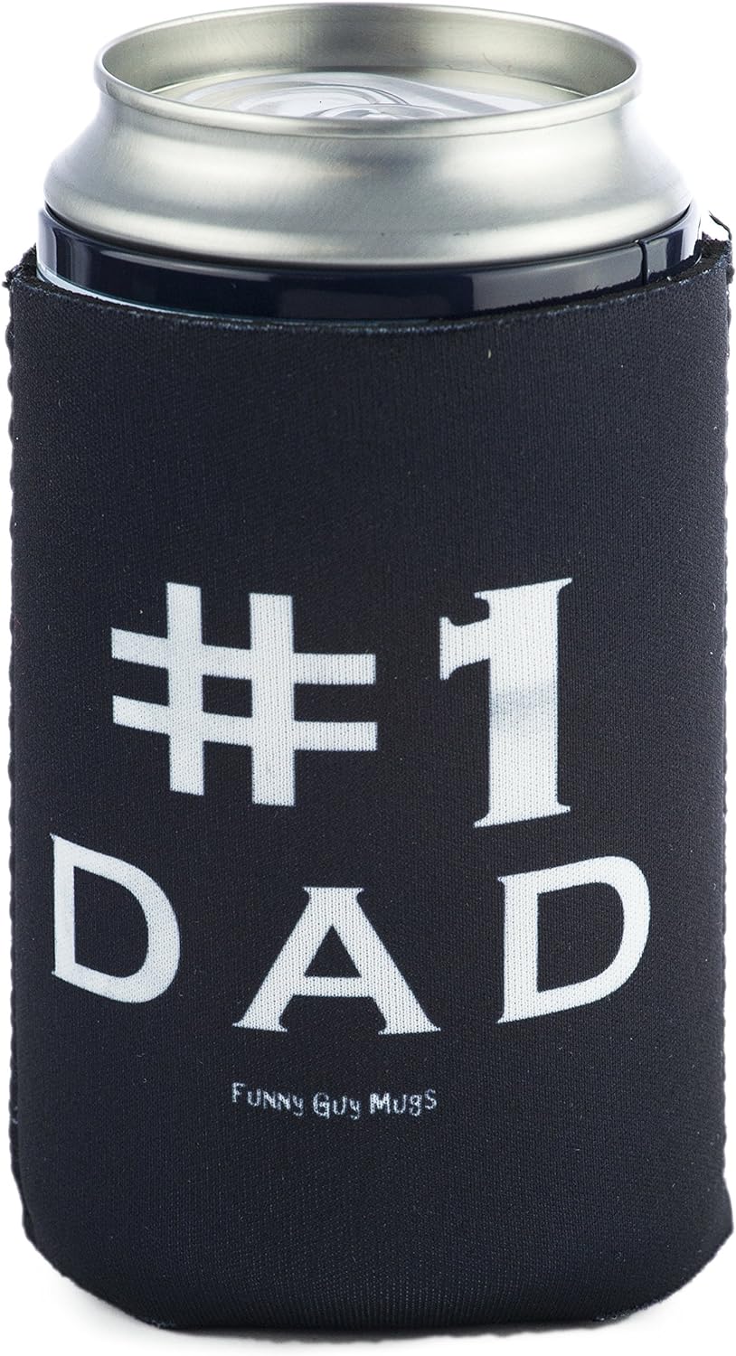#1 Dad Collapsible Neoprene Can Coolie - Drink Cooler